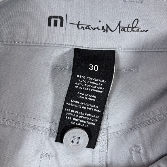Travis Mathew Golf Pants Mens 30x32 Trevino 5 Pocket 1MX556 Gray - Picture 3 of 8